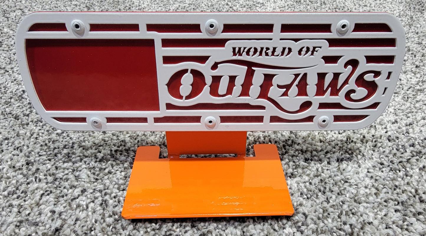 World Of Outlaws Logo Signable Memorabilia Racing Valve Cover