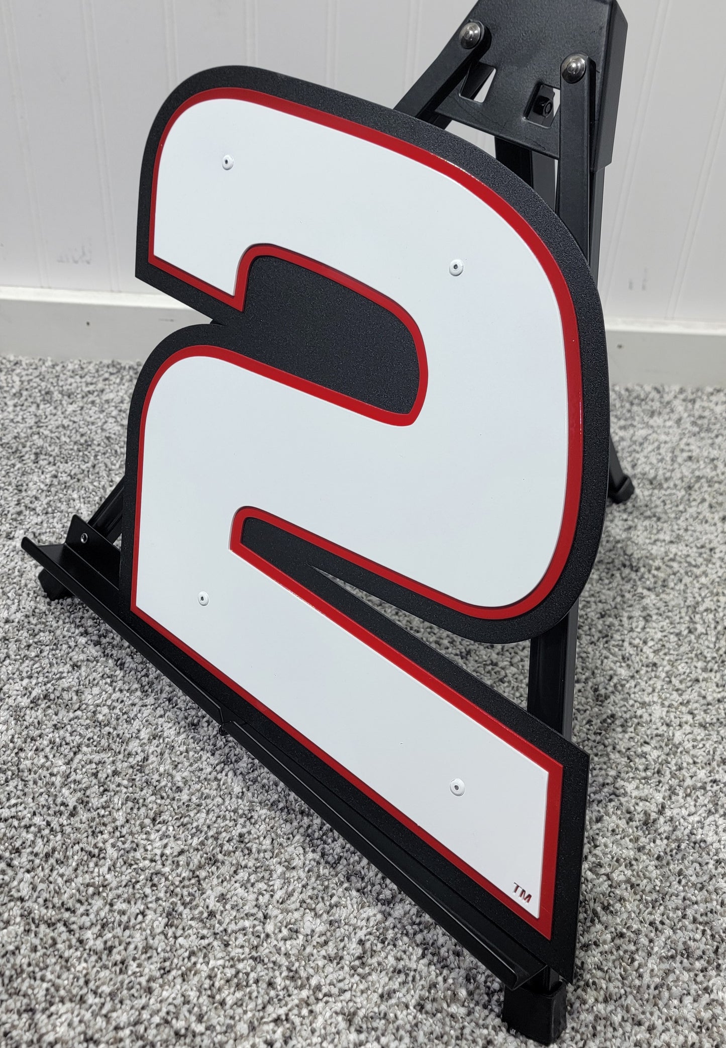 Jesse Love #2 Plain Sheet Metal Number
