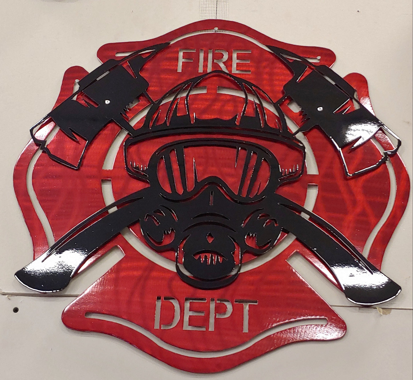 2 Layer Fireman Metal Art