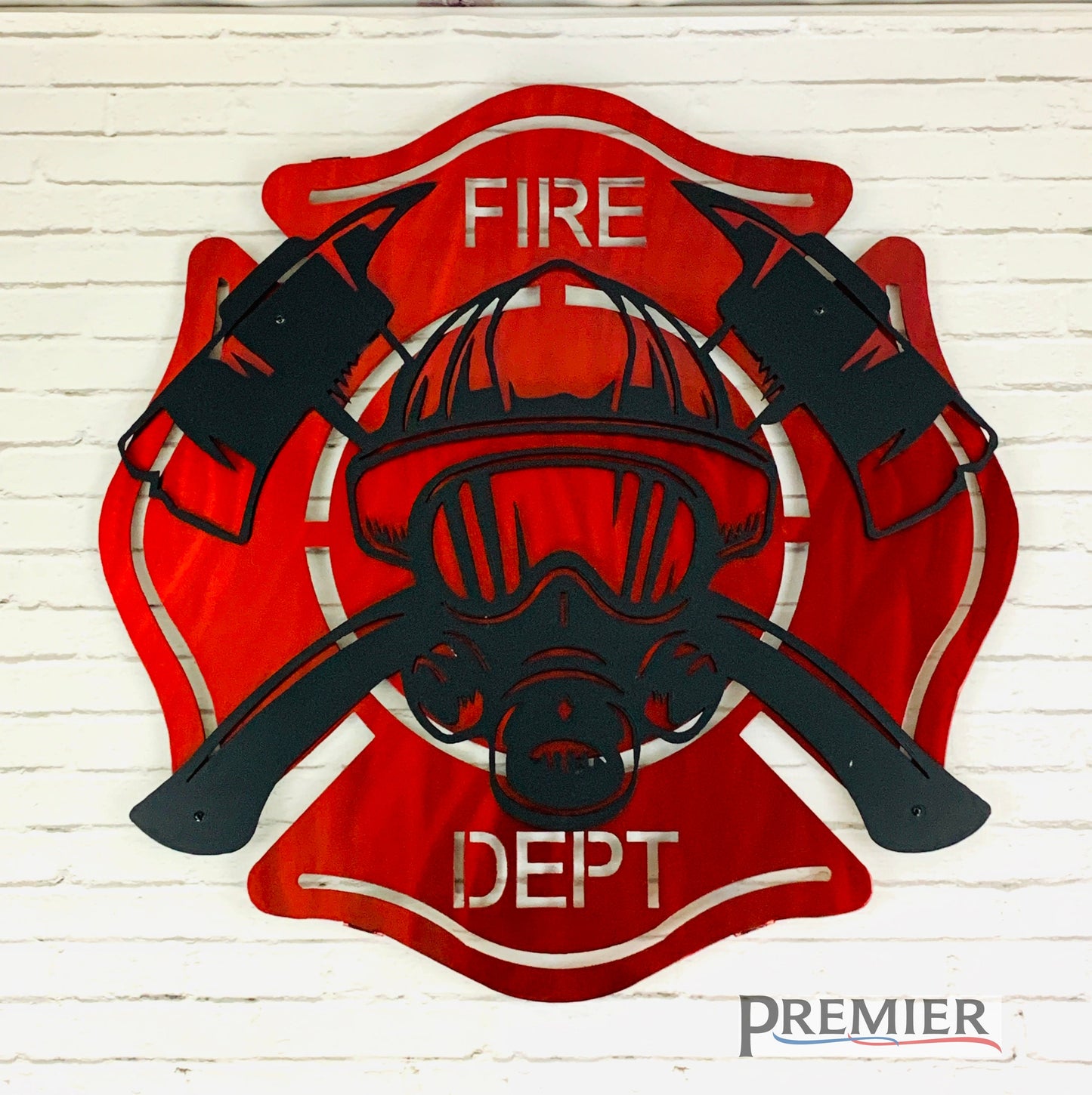 2 Layer Fireman Metal Art