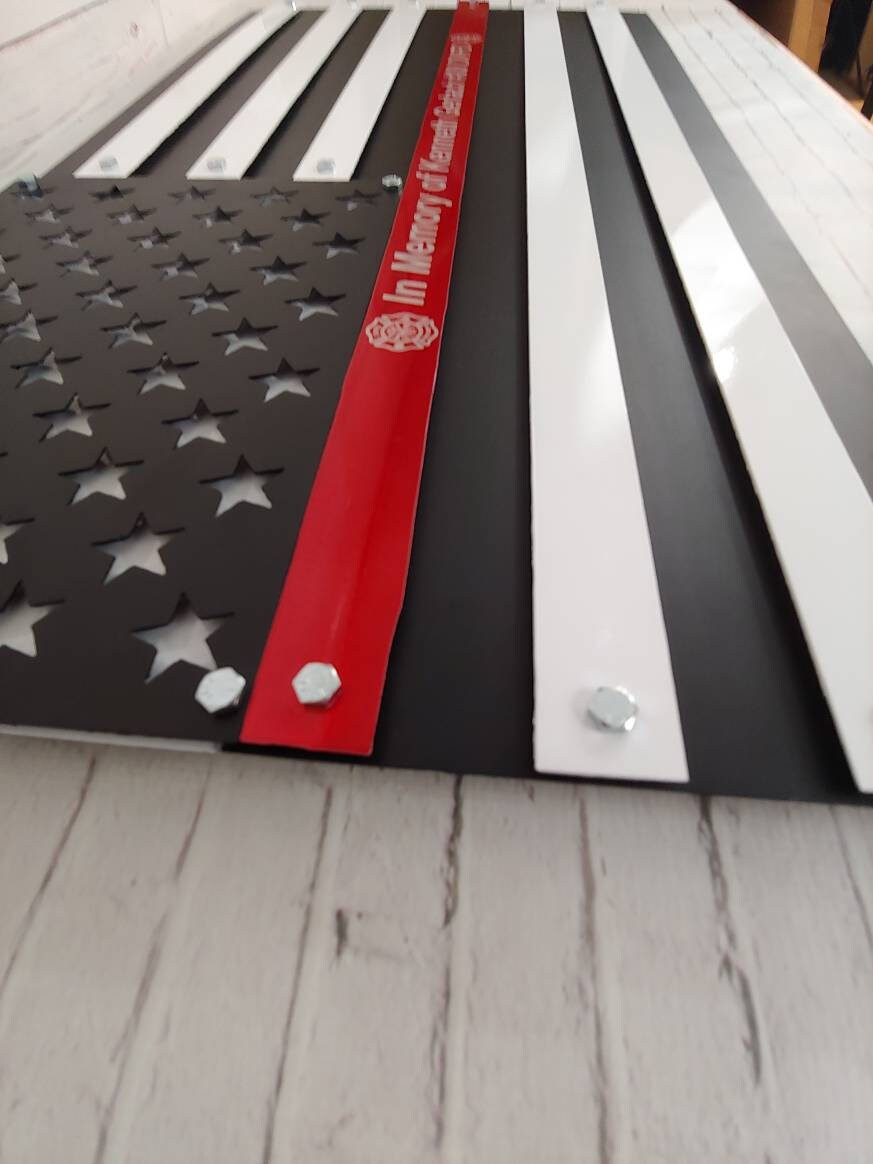 2 Layer Red Line Flag