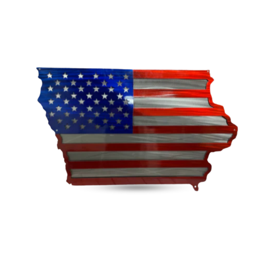 Iowa Shaped Flag