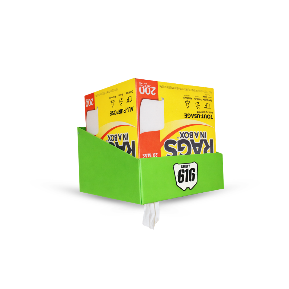 "RAG IN A BOX" DISPENSER