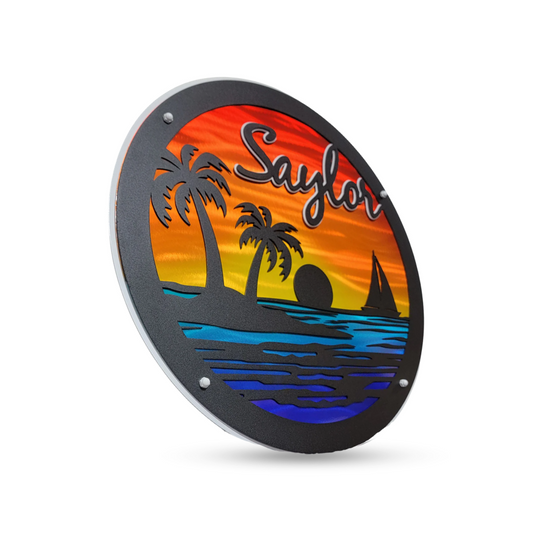 Sunset Palm