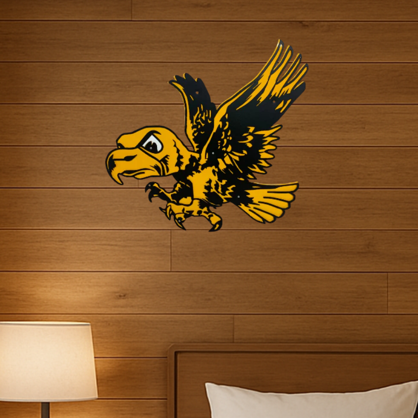 Iowa Hawkeyes Old School Flying Herky