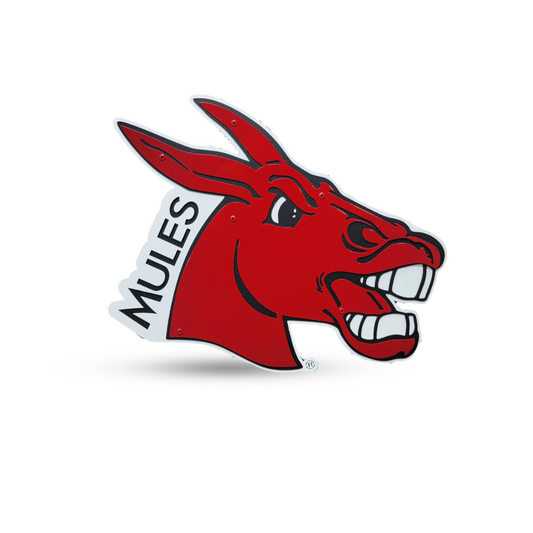 Central Missouri Mules Logo with "Mules"