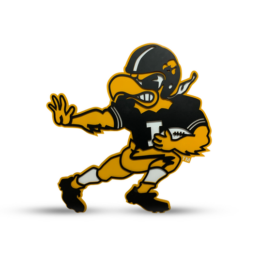 Iowa Hawkeyes Vintage Football Pose Herky