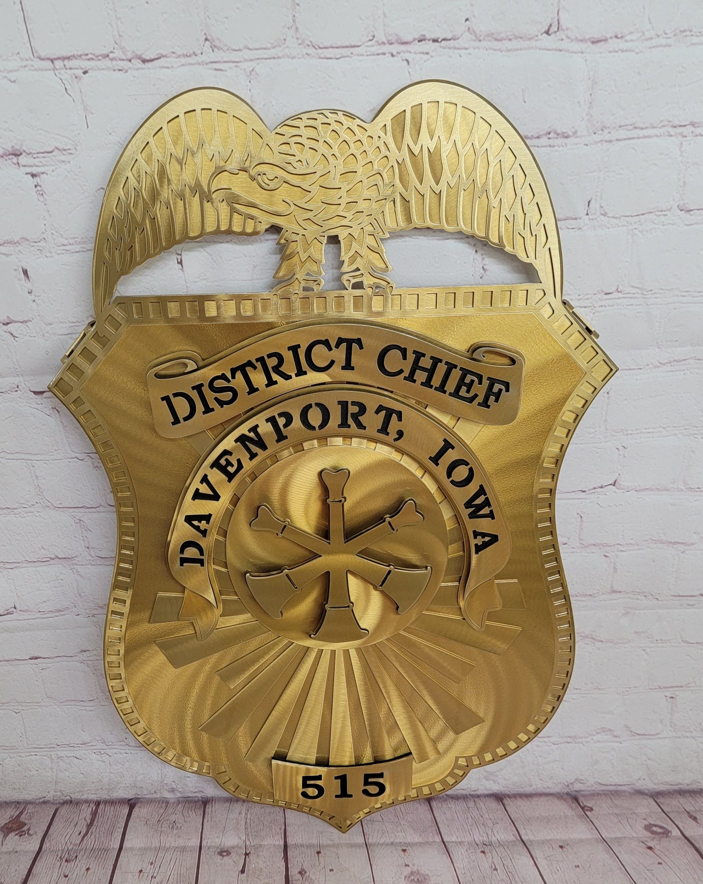 Davenport Iowa District Chief Badge