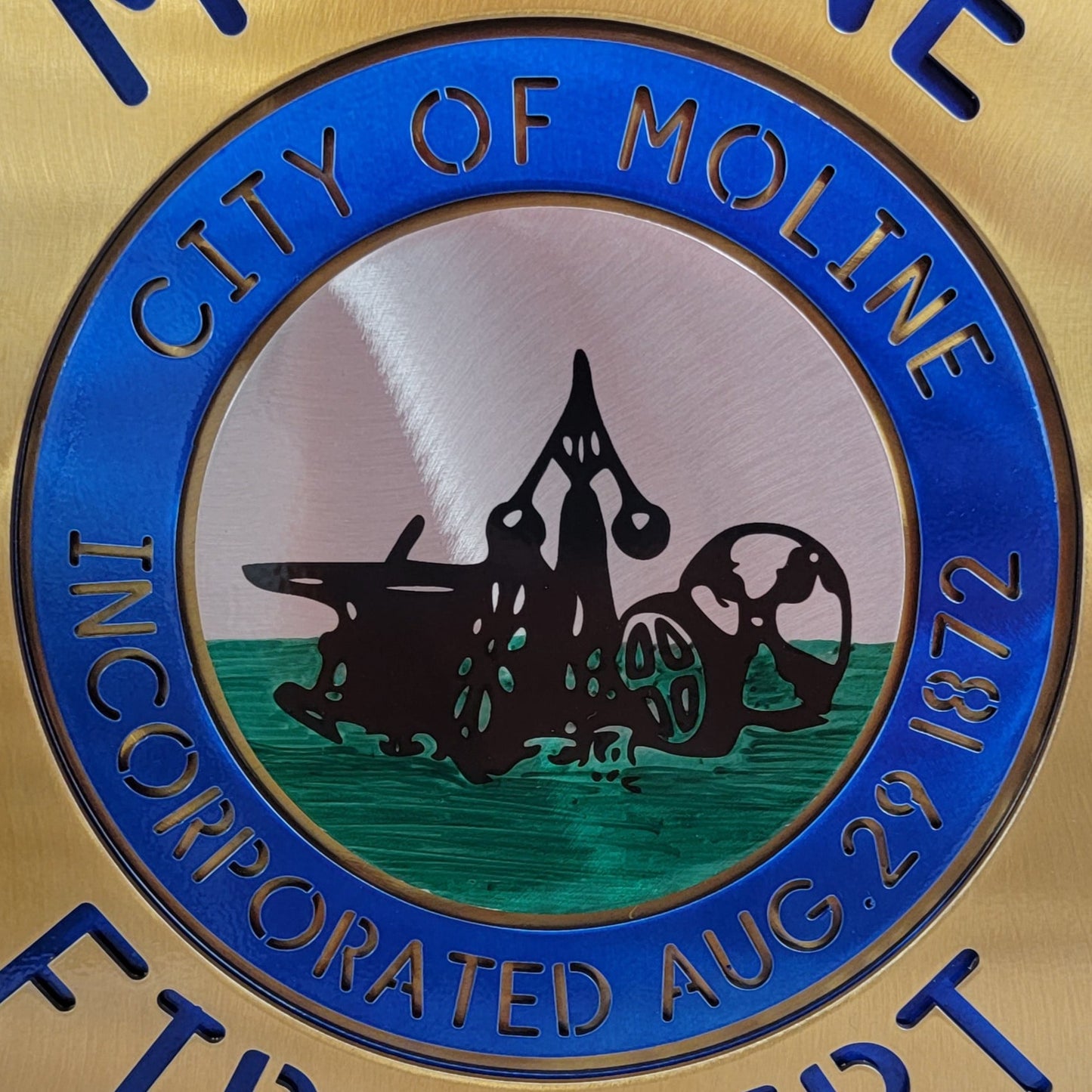 Moline Fire Dept. Badge