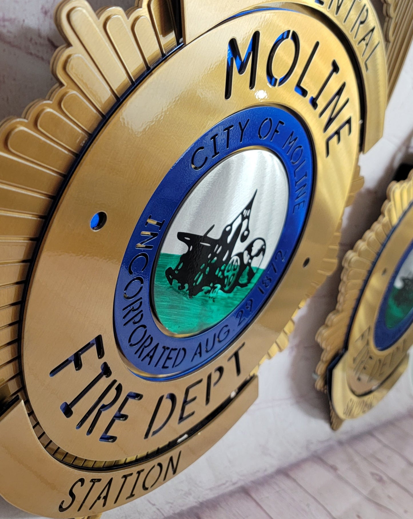 Moline Fire Dept. Badge