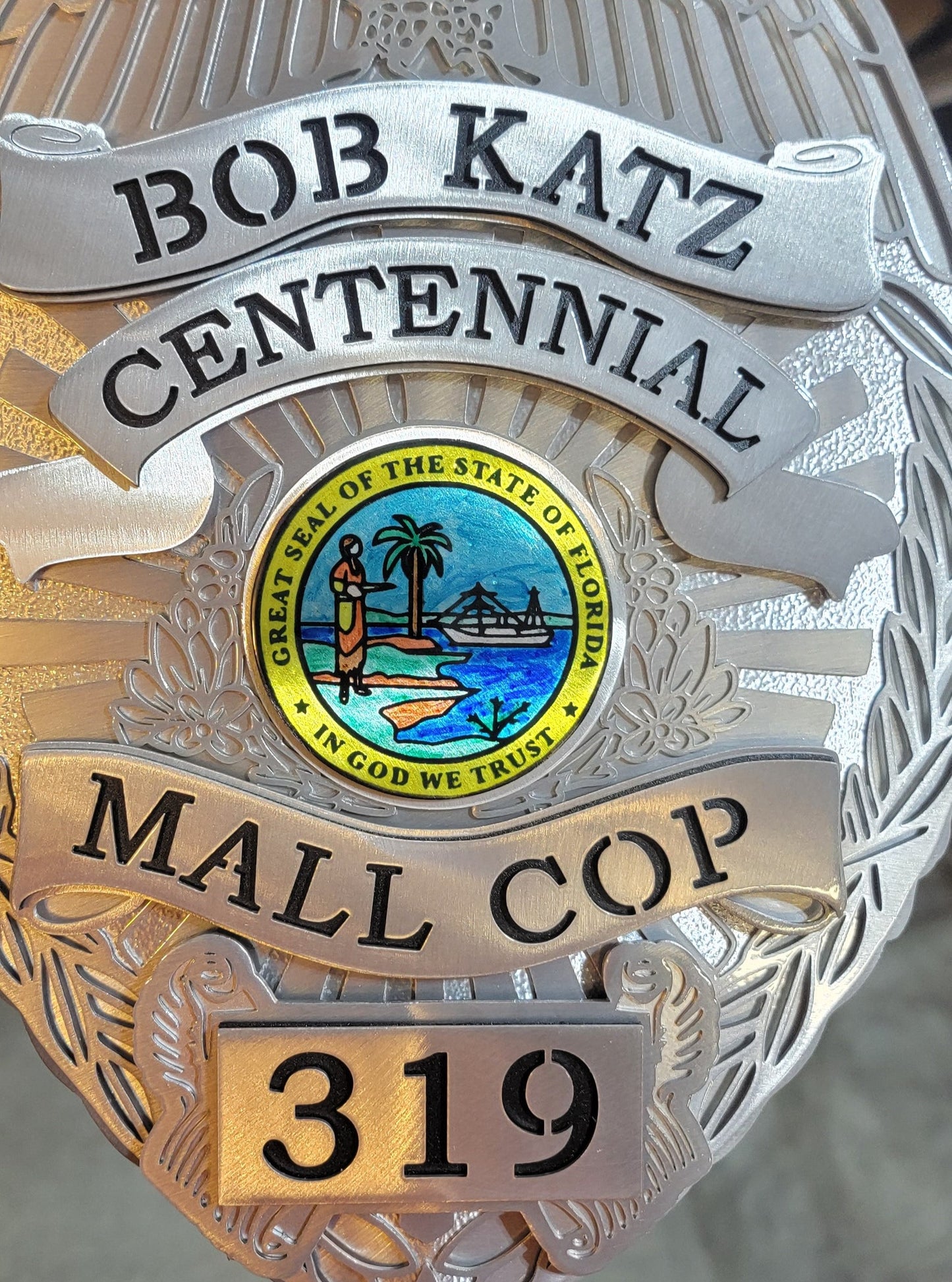 Centennial Mall Cop Badge