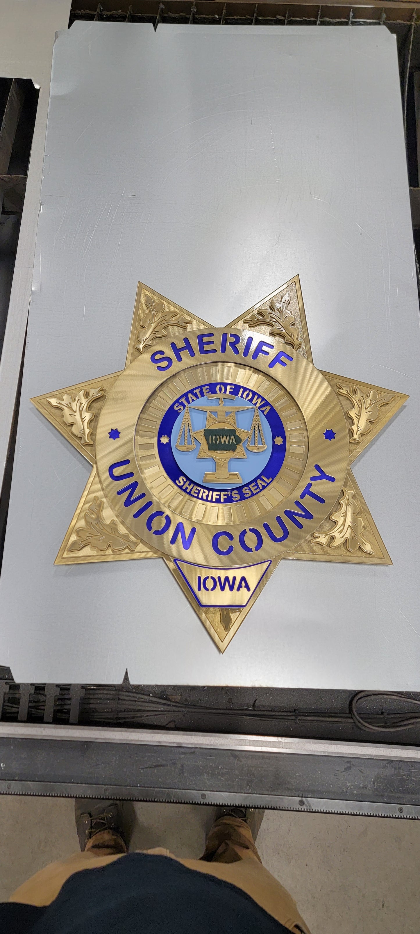 Union County Iowa Sheriff Star