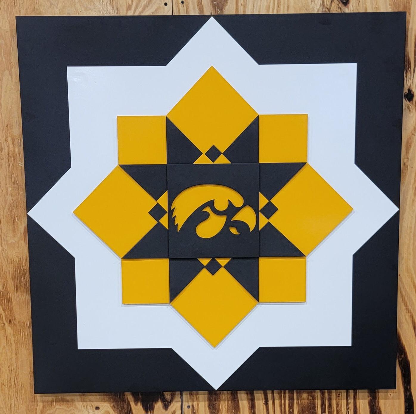 Iowa Hawkeyes Barn Quilt