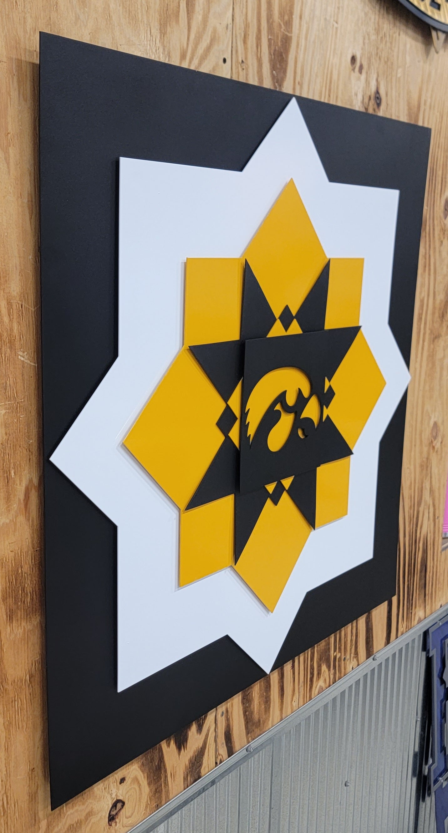 Iowa Hawkeyes Barn Quilt