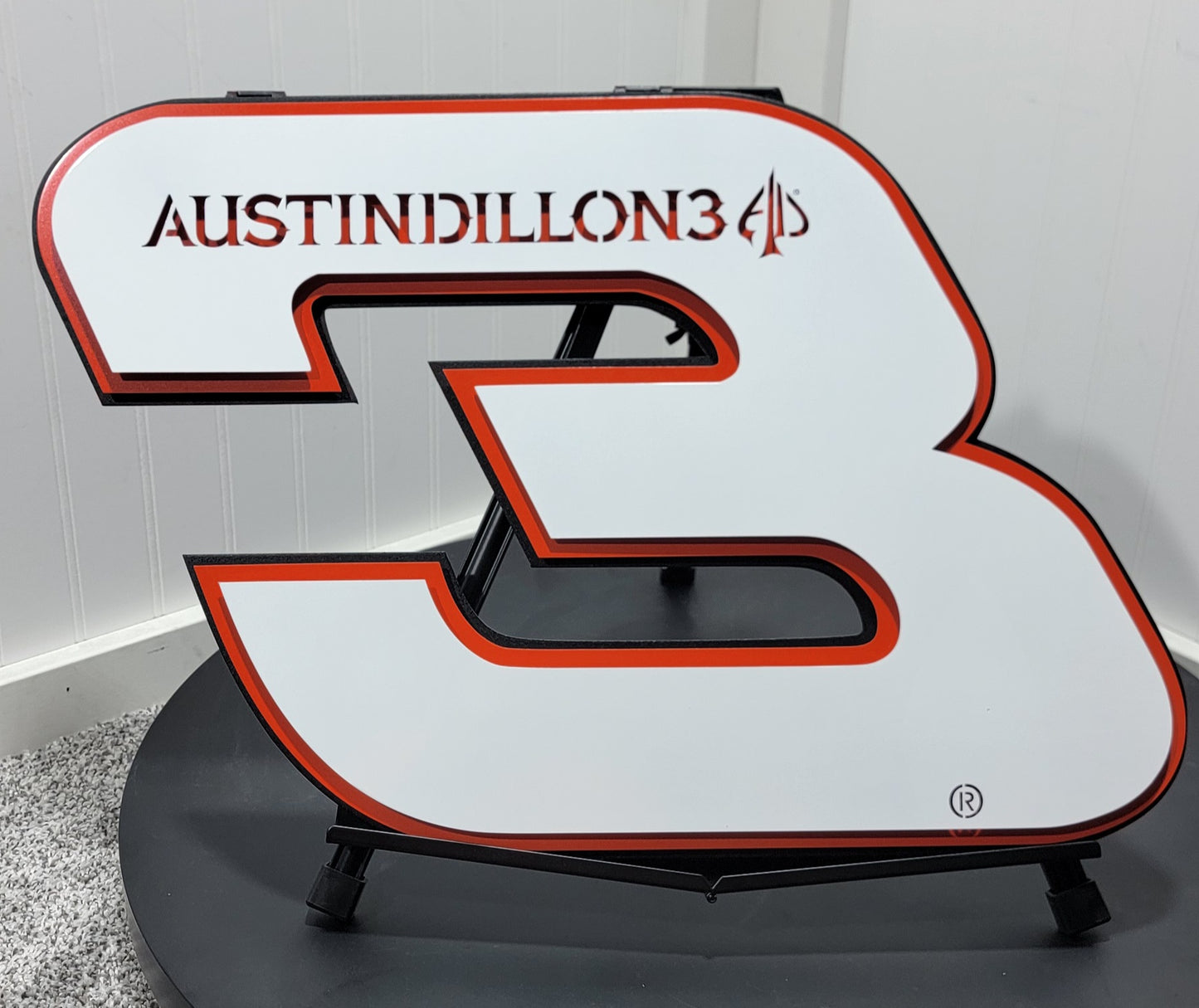 Premier Austin Dillon #3 Number Door Name Plate Cutout