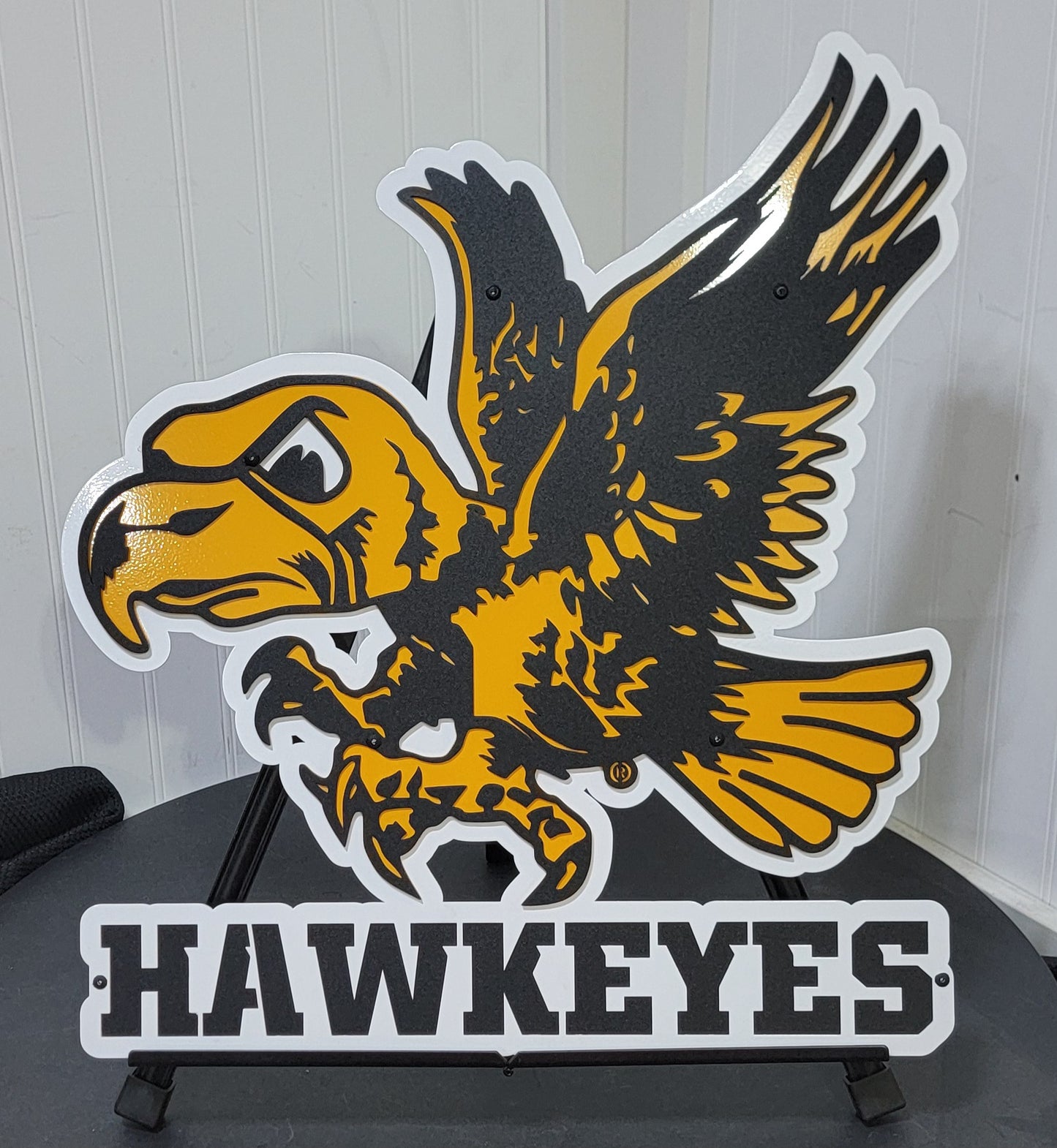 IA Hawkeyes Flying Herky with "Hawkeyes" or Custom Dorm Room Size