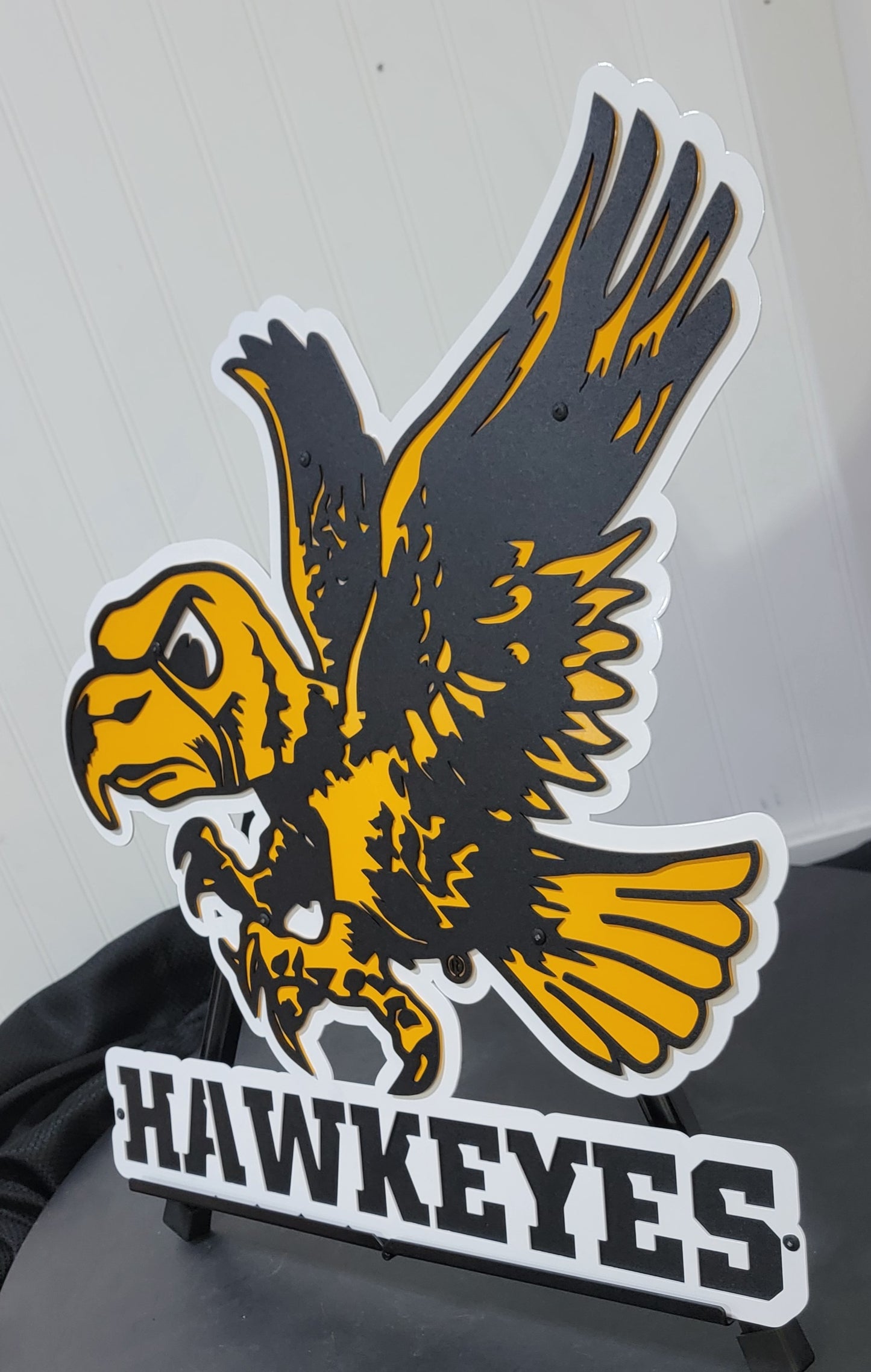 IA Hawkeyes Flying Herky with "Hawkeyes" or Custom Dorm Room Size