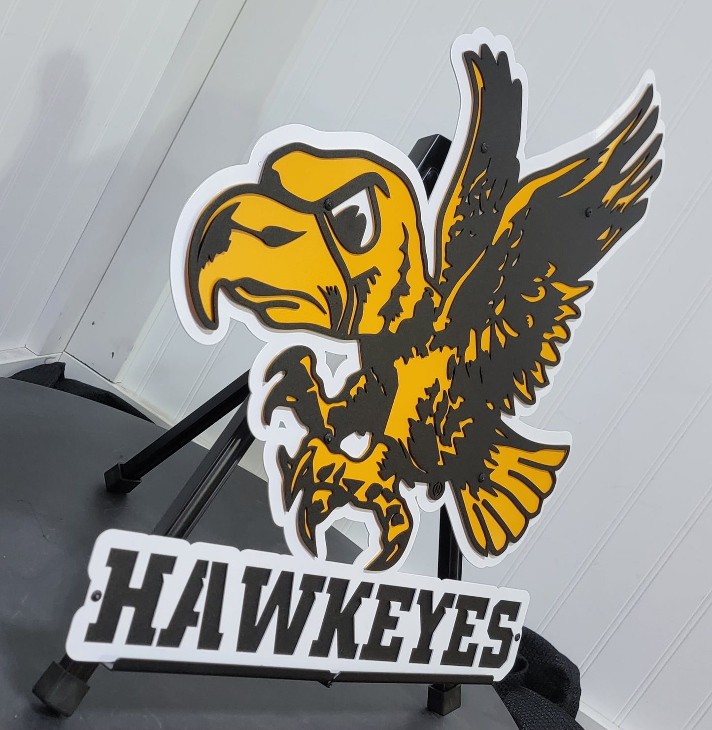 IA Hawkeyes Flying Herky with "Hawkeyes" or Custom Dorm Room Size