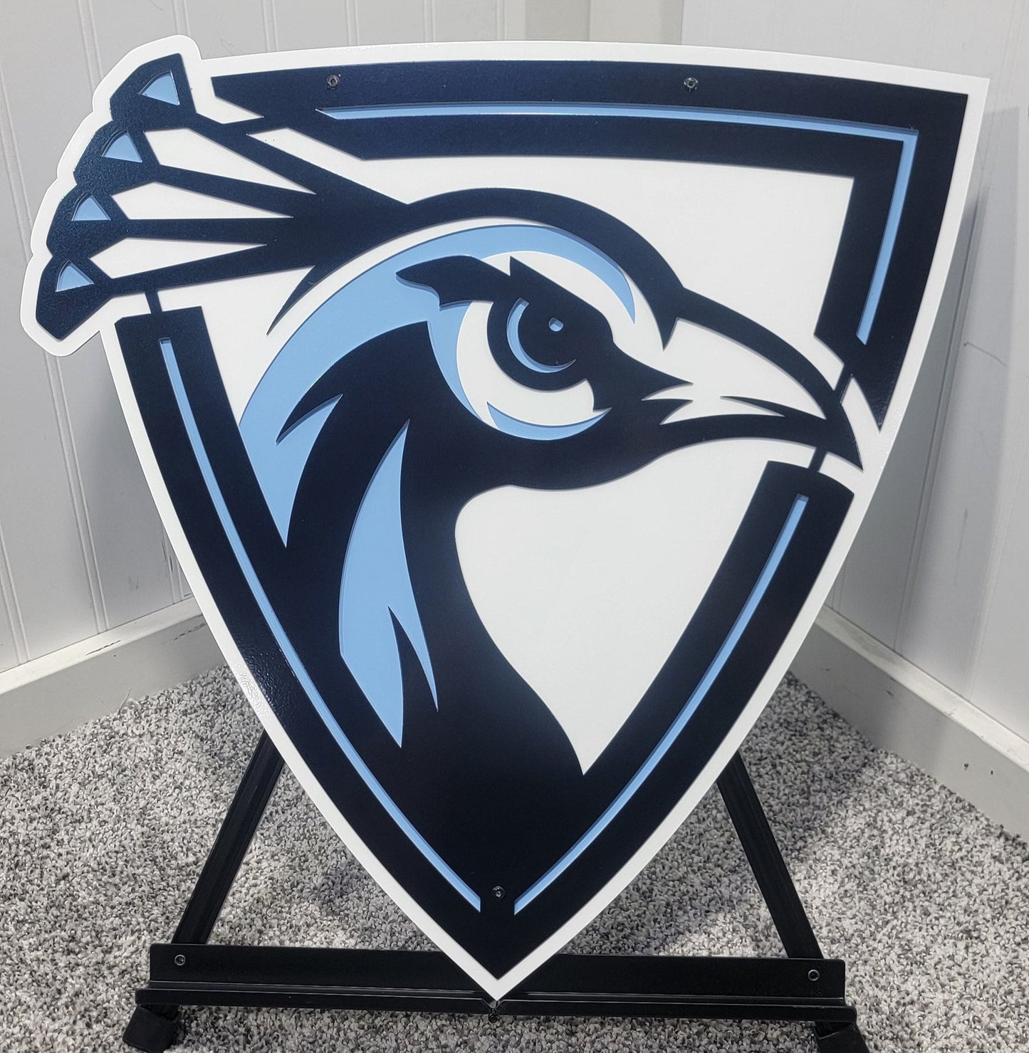 Upper Iowa Peacocks Logo Dorm Room Size