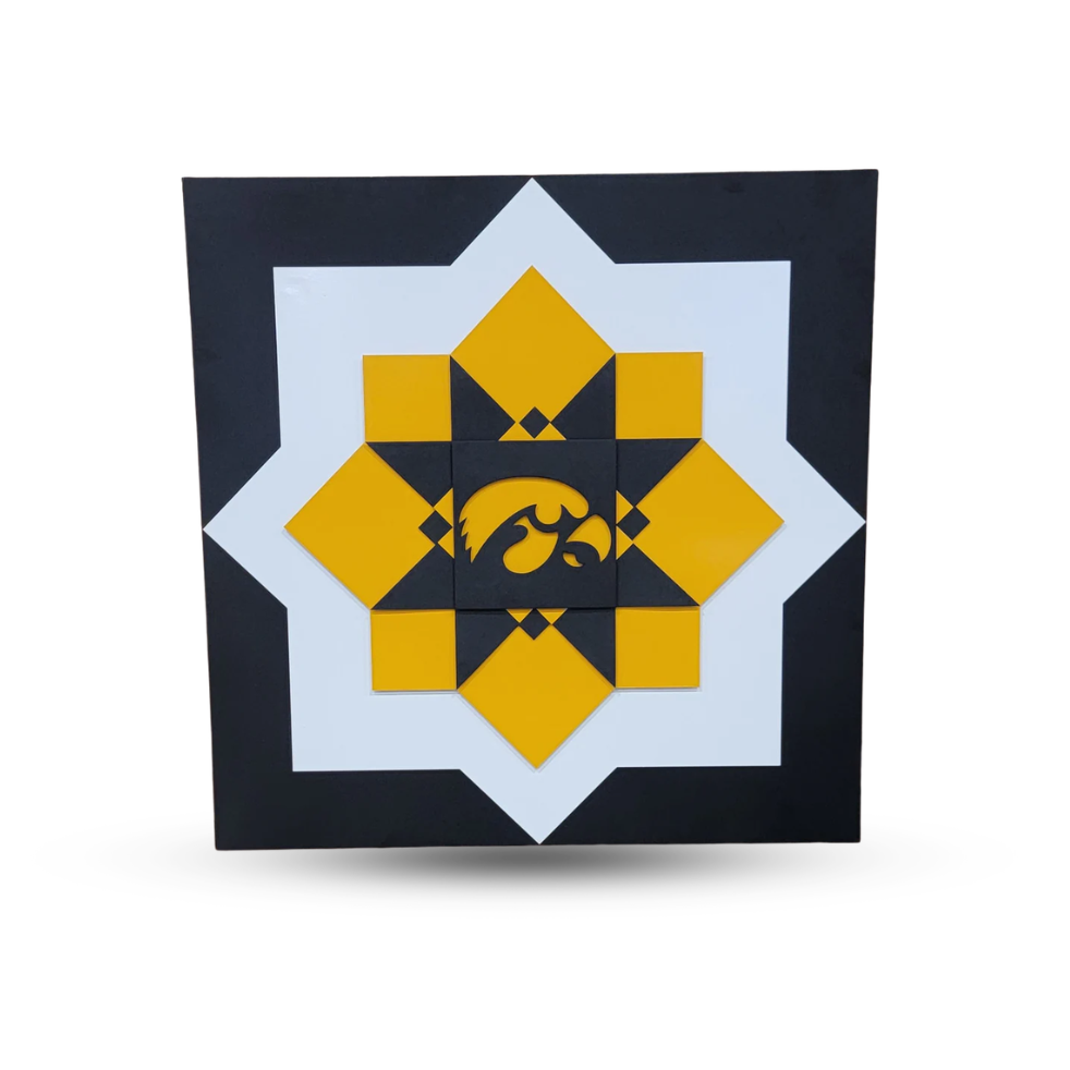 Iowa Hawkeyes Barn Quilt