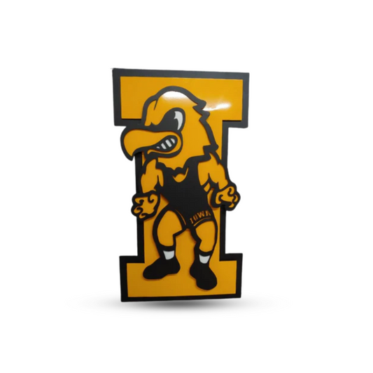 Iowa Hawkeyes Vintage Wrestling Herky