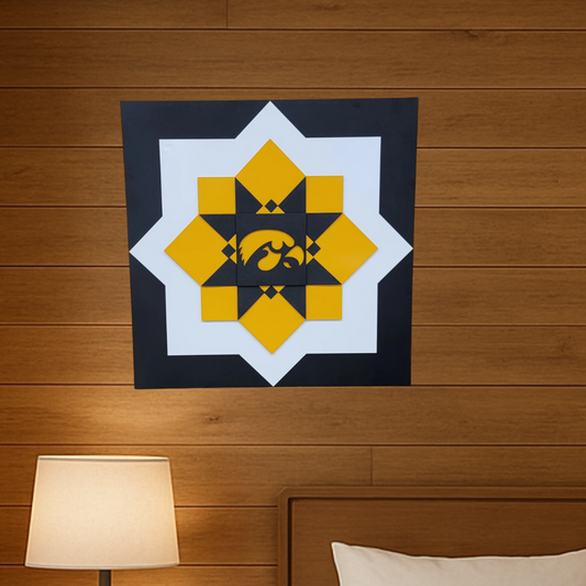 Iowa Hawkeyes Barn Quilt