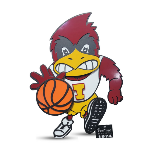 Iowa State Basketball Vintage Mascot