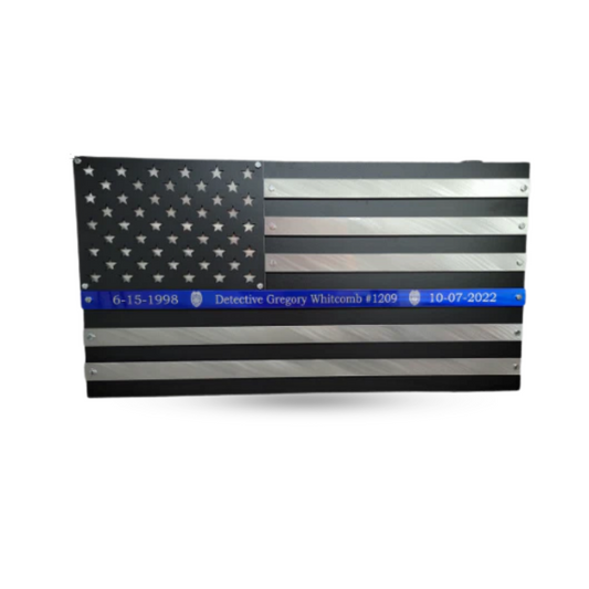 2 Layer Blue Line Flag