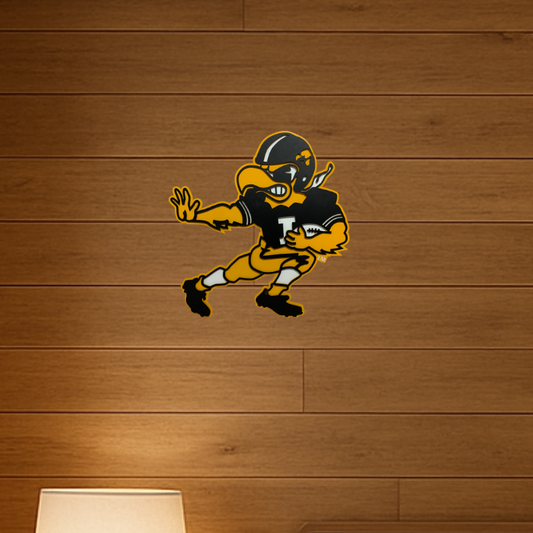 Iowa Hawkeyes Vintage Football Pose Herky