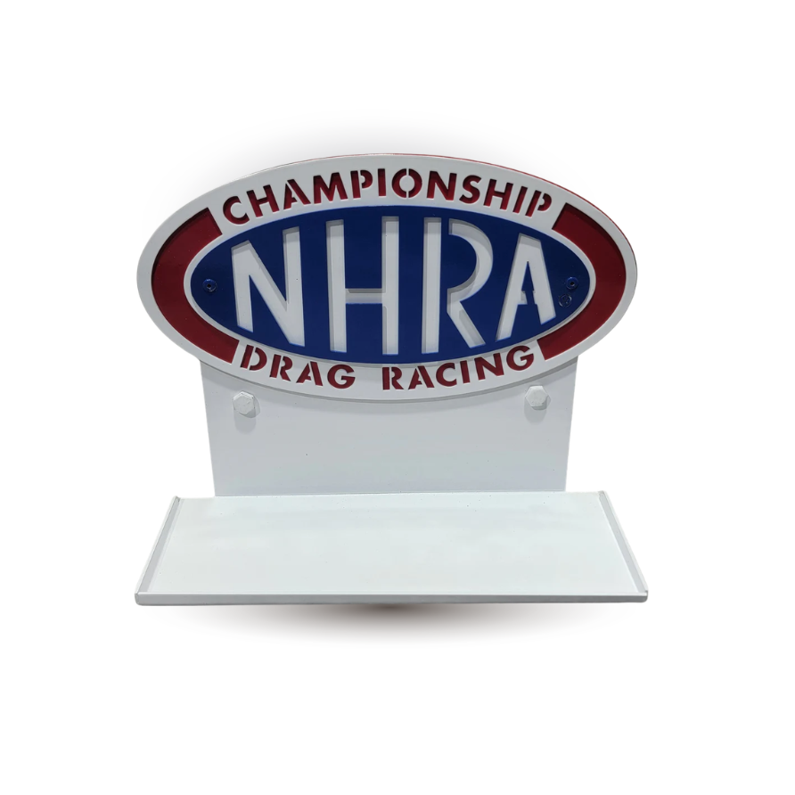 NHRA 1/24 Championship Sheet Metal Drag Racing Logo Diecast Display
