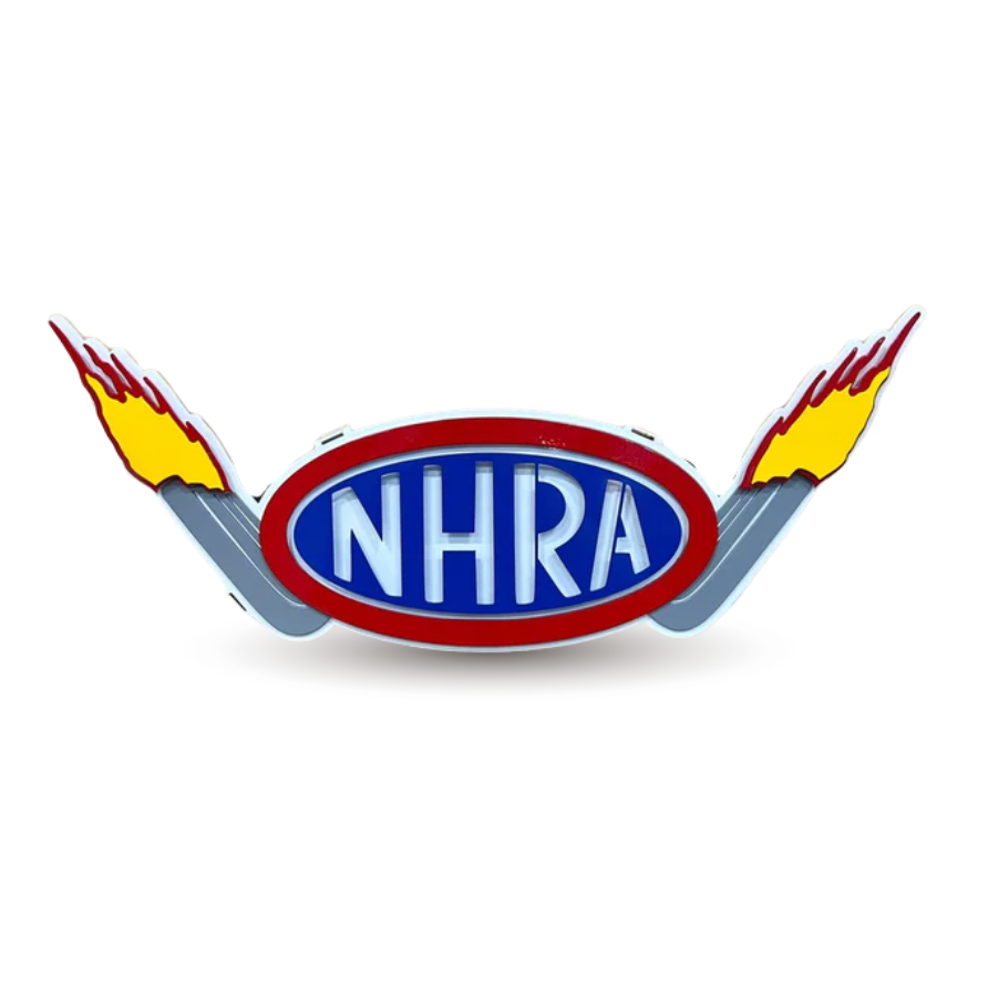 NHRA Logo With Header Pipe Flames