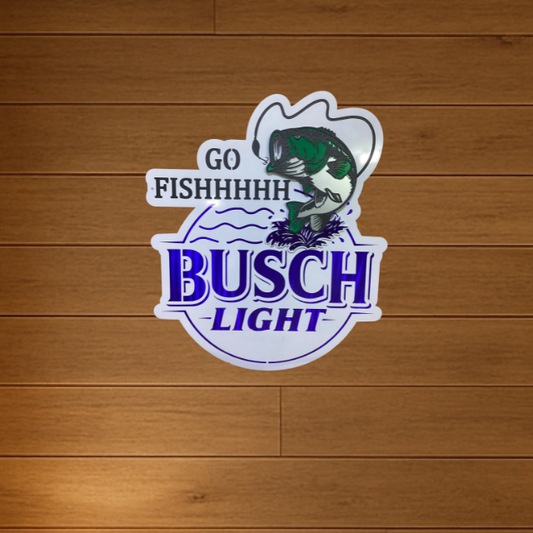Anheuser Busch Busch Light Go Fishhhhh Logo - Compressed Series