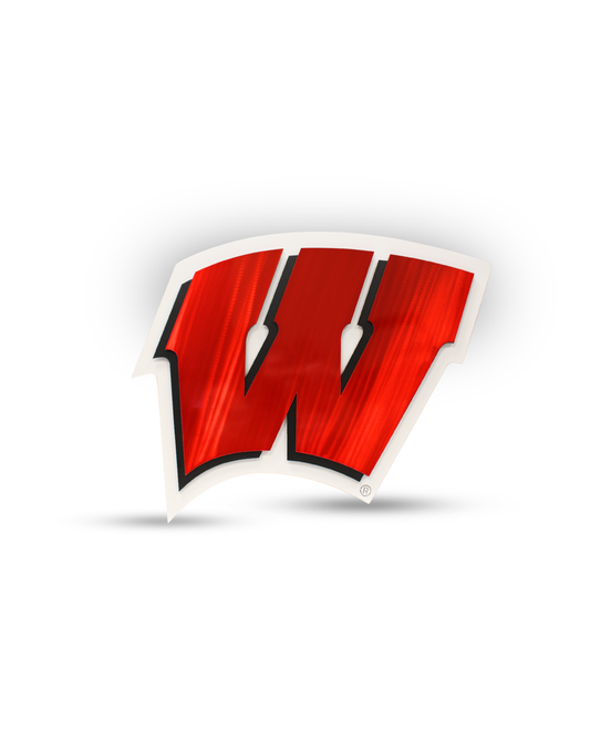 University of Wisconsin-Madison Badgers "W" Logo Premier 3D Welded