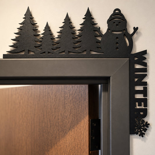 Christmas Winter Scene Door Frame Hanger