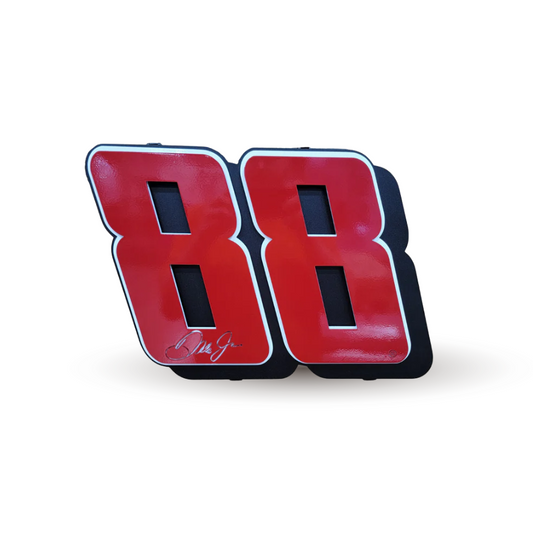 Premier Dale Earnhardt Jr. Red #88 Number Door Name Plate Cutout