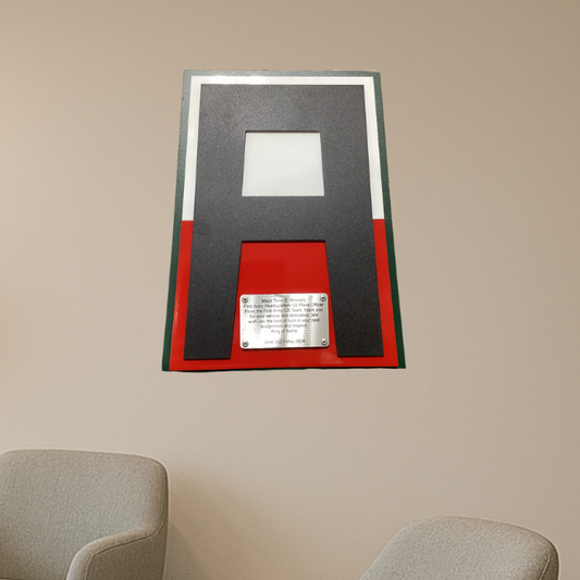 Army A with Plaque