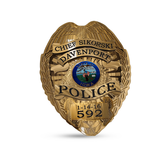 Davenport Police Badge