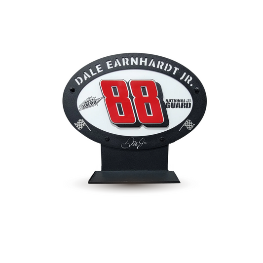 Dale Earnhardt Jr. #88 Oval 3D Premier Metal Diecast Display