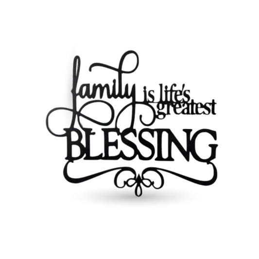 Family Is Life's Greatest Blessing Monogram