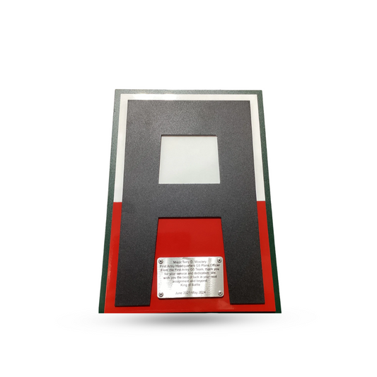 Army A with Plaque