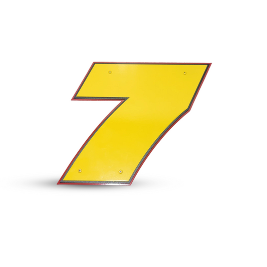 Justin Allgaier #7 Plain Sheet Metal Number