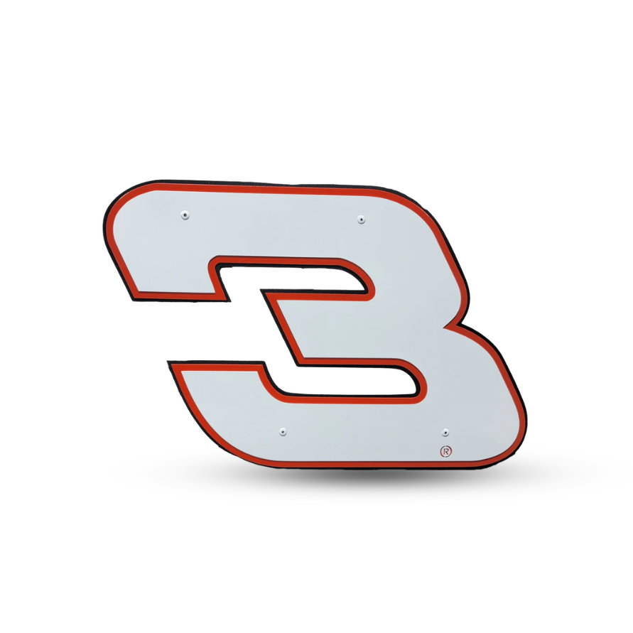 Austin Dillion #3 Plain Sheet Metal Number