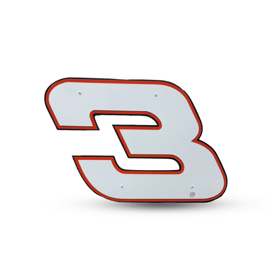 Austin Dillion #3 Plain Sheet Metal Number