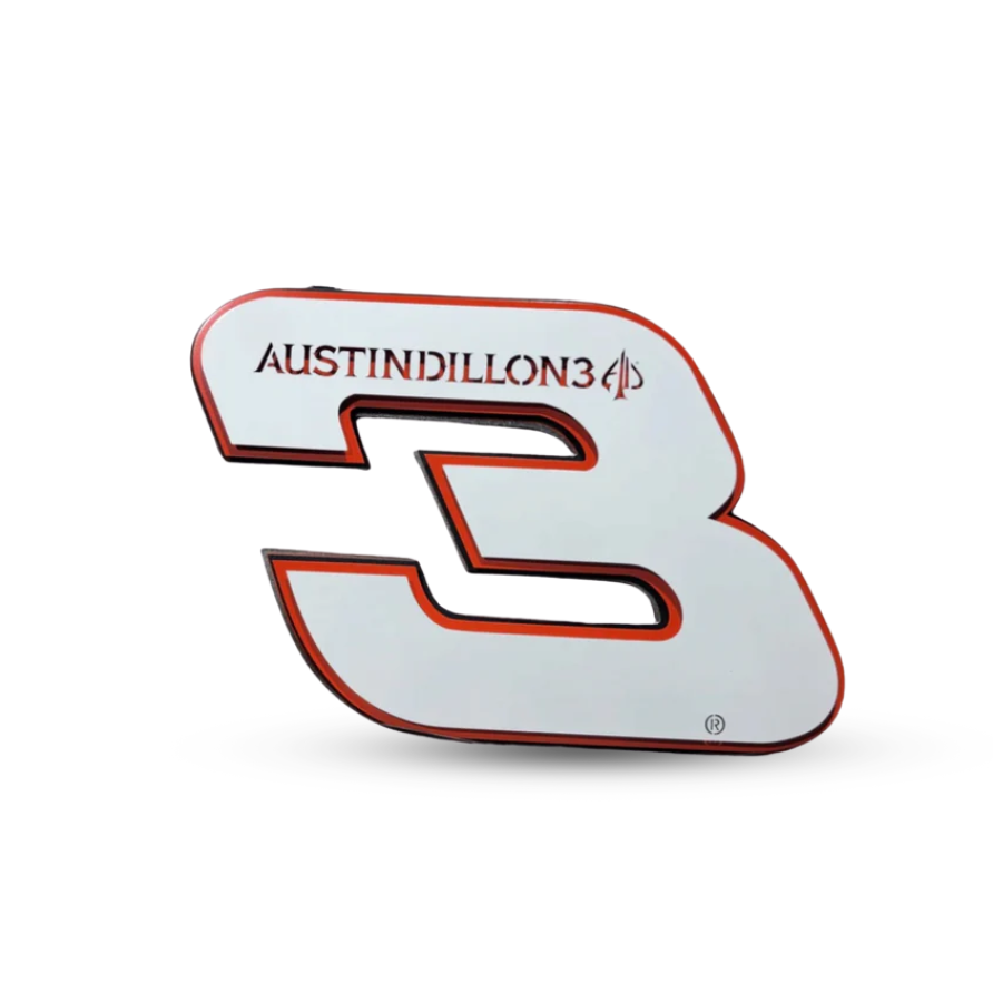 Premier Austin Dillon #3 Number Door Name Plate Cutout