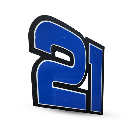 Austin Hill #21 Plain Sheet Metal Number