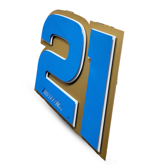 Austin Hill #21 Number Door Name Plate Cutout