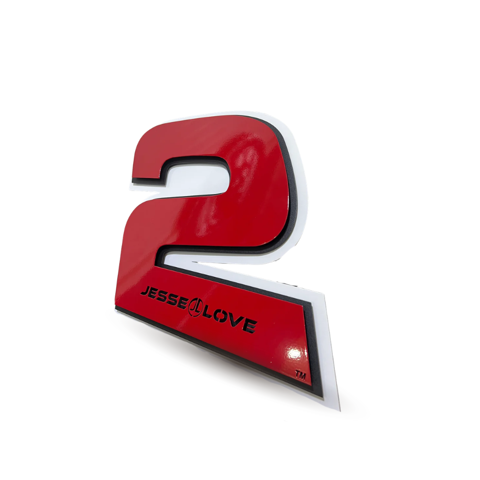 Premier Jesse Love #2 Number Door Name Plate Cutout