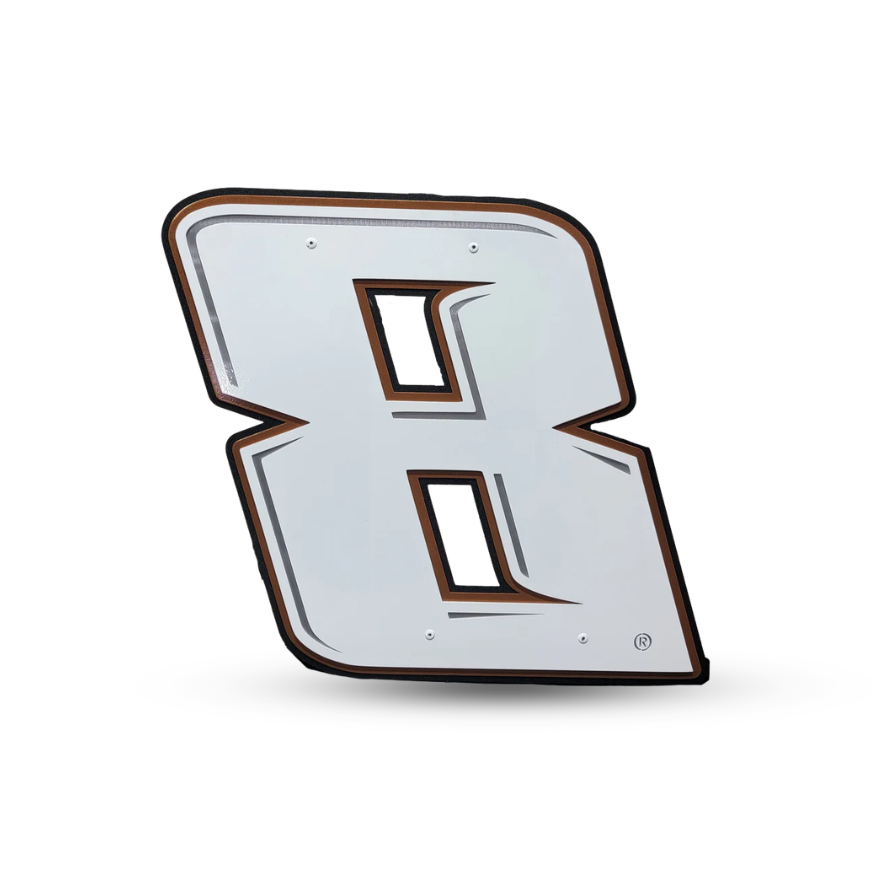 Kyle Busch #8 Plain Sheet Metal Number