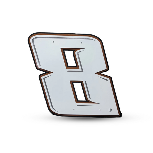 Kyle Busch #8 Plain Sheet Metal Number