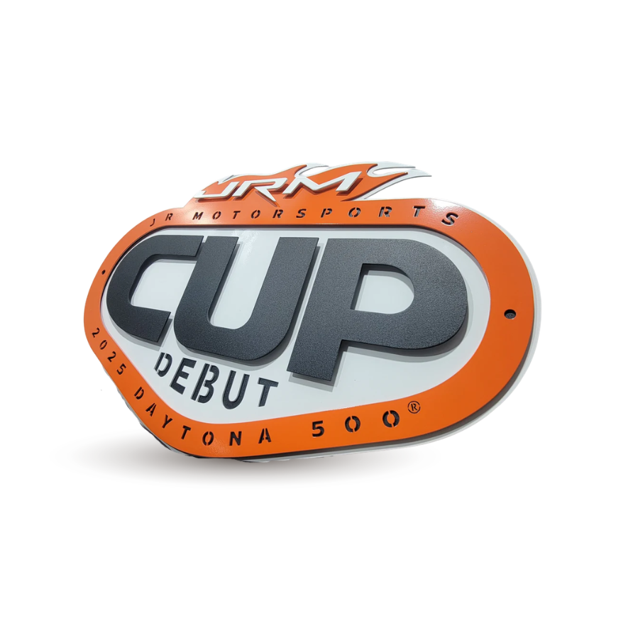Premier JR Motorsports 2025 Cup Debut Logo